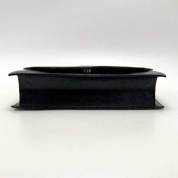 Yves Saint Laurent YSL Logo Clutch Bag Black - Picture 3 of 8